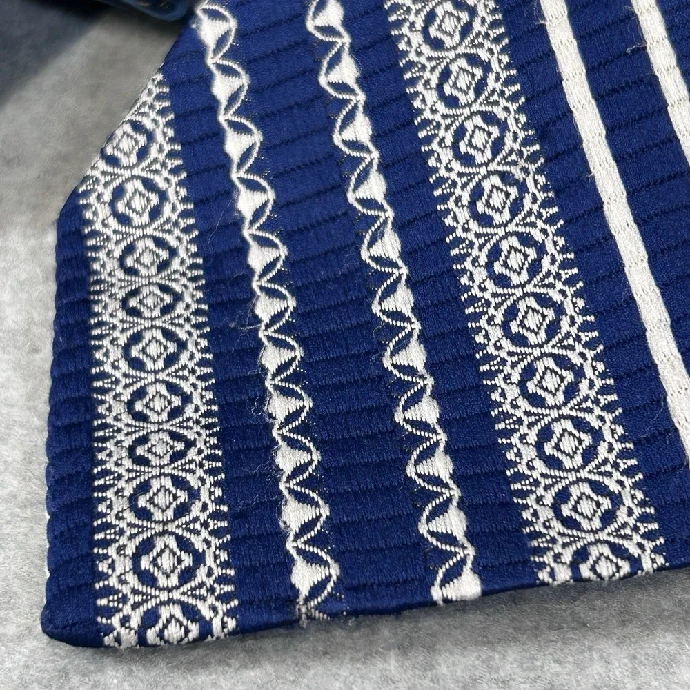 Vintage Montgomery Ward WARD Mens Neck Tie Lot Blue Striped & Polka Dot Retro